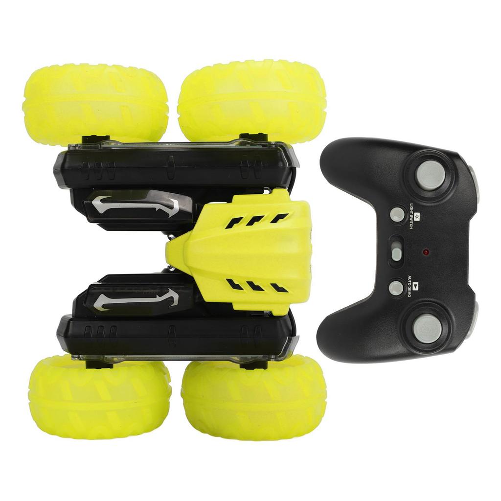 2.4G Double Sided RC Stunt Car 360 Degree Rotating Sound Light Rechargeable Remote Control Stunt Car
