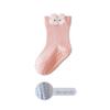 Newborn Mid-Calf Cartoon Socks - Non-Binding, Non-Slip, Boneless Cotton for Spring & Autumn