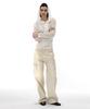 PARTIMENTO WOMEN Double Layered Waist Cargo Pants_Ecru