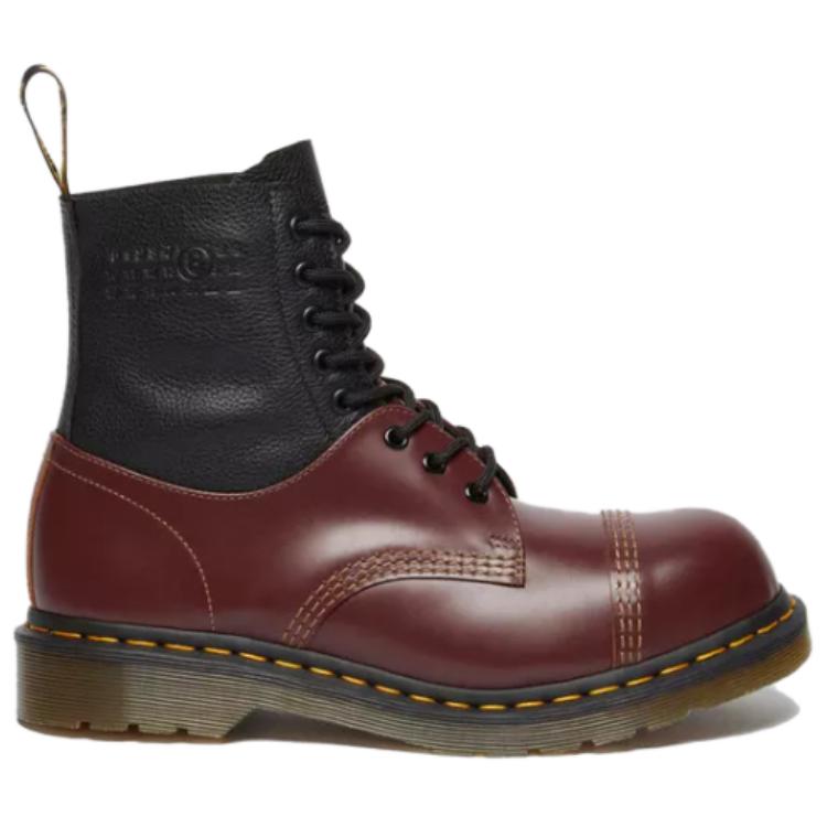 Dr. Martens MM6 Maison Margiela X 1460 Twisted and Reimagined Oxblood Black Unisex Sneakers Red 32186601