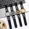 Men's Fashion Quartz Watch with Silicone Strap - Trendy Casual Wristwatch