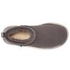 UGG Classic Ultra Mini Shine Sheepskin Warm Durable Comfortable Ankle Snow Boots Women boots Charcoal 1123634-CHRC