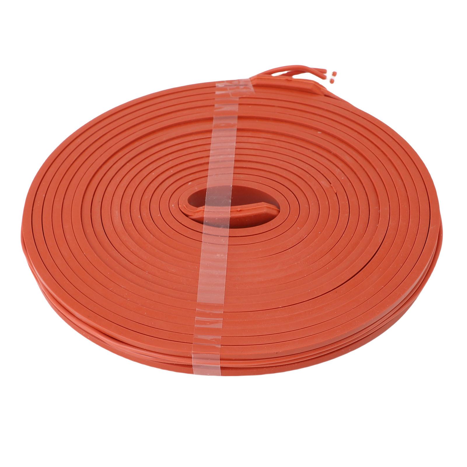 

Водопровідна труба Теплоізоляційна стрічка 15x5000мм 375Вт Водонепроникний Гнучкий Силіконовий Нагрівальний Кабель для Металевих Труб