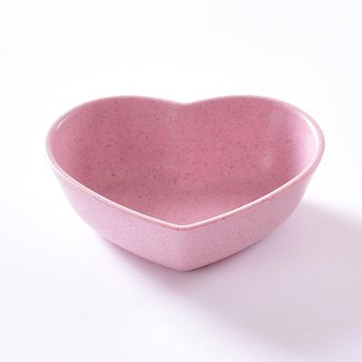 Mini Ciotola Carina a Forma di Cuore di Amore in Paglia di Grano Piatto Piccolo per Snack Articoli per la Cucina