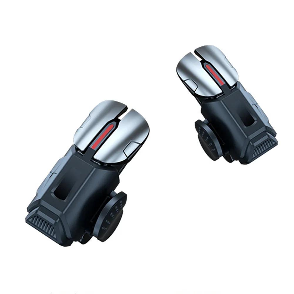 2pcs 6 Finger Gaming Trigger Latency-Free Control for PUBG Game Mobile Gamepad Trigger Joystick for Ios Android Mobiles Phones