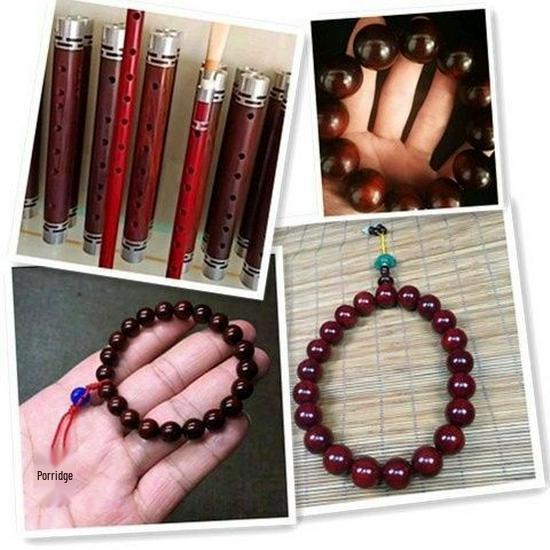 Red Sandalwood Offcuts: High-Density, Super Hard Materials for Hairpins, Suona Rods, Prayer Beads, and Erhu.