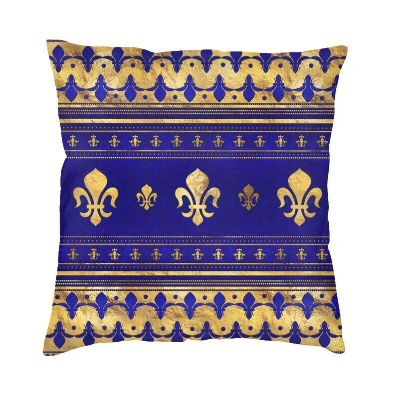 Federa per Cuscino Chic Personalizzata con Fiore di Giglio Fleur De Lis Morbida Carina Cuscino Decorativo per Soggiorno