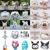 925 Silver,Cartoon Cute Cat,Dog Bead Pendant,Suitable for Original Bracelet DIY Accessories,Exquisite Jewelry