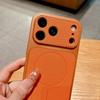 Luxury Lychee Pattern Leather Case For iPhone 17 16 15 14 13 Pro Max 16Pro  Magsafe Wireless Charge Cover
