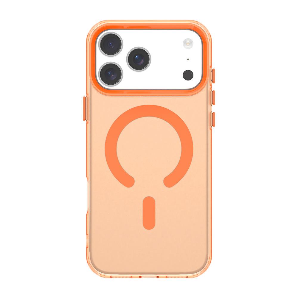 Candy magnetic suction matte transparent color suitable for iPhone17Promax mobile phone case Apple 17Air anti-drop protective case