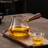 Creative Huancai Glass Fair Cup Rosewood Handle Thickened Heat-resisting Tea Divider Cha Hai Chinese Tea Sets Supplies Kettle