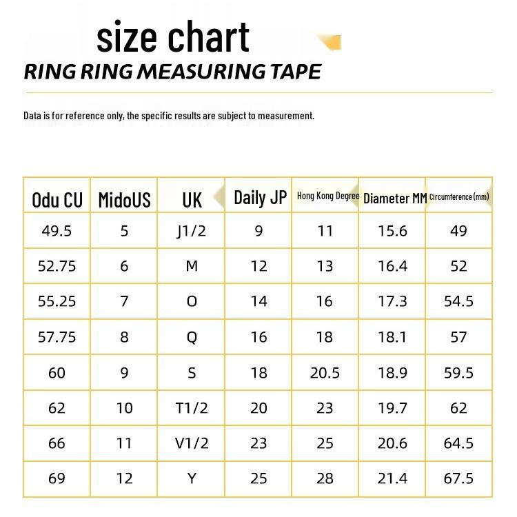 Adjustable Ring Sizer Belt for Finger Measurement