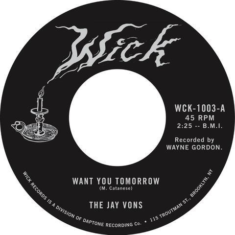 

7inch Record JAY VONS - Want You Tomorrow WCK1003 WICK 2017 US Rock