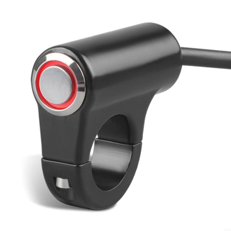 22mm 7/8'' Aluminum Alloy Motorcycle Handlebar Headlight Switch Waterproof ON/OFF Switch 12V Fog Spotlight Retro Switch
