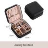 Exquisite Portable Jewelry Box: Compact Travel Storage for Earrings, Rings & Necklaces with Double-Layer Design