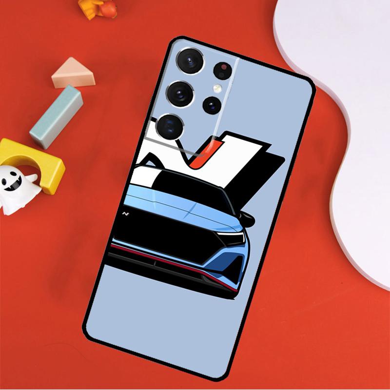 

Синий автомобиль I30N Чехол для телефона для Samsung Galaxy S25 Ultra S9 S10 S20 S21 FE S22 S23 S24 Plus S24 Ultra Чехол Galaxy S22Ultra