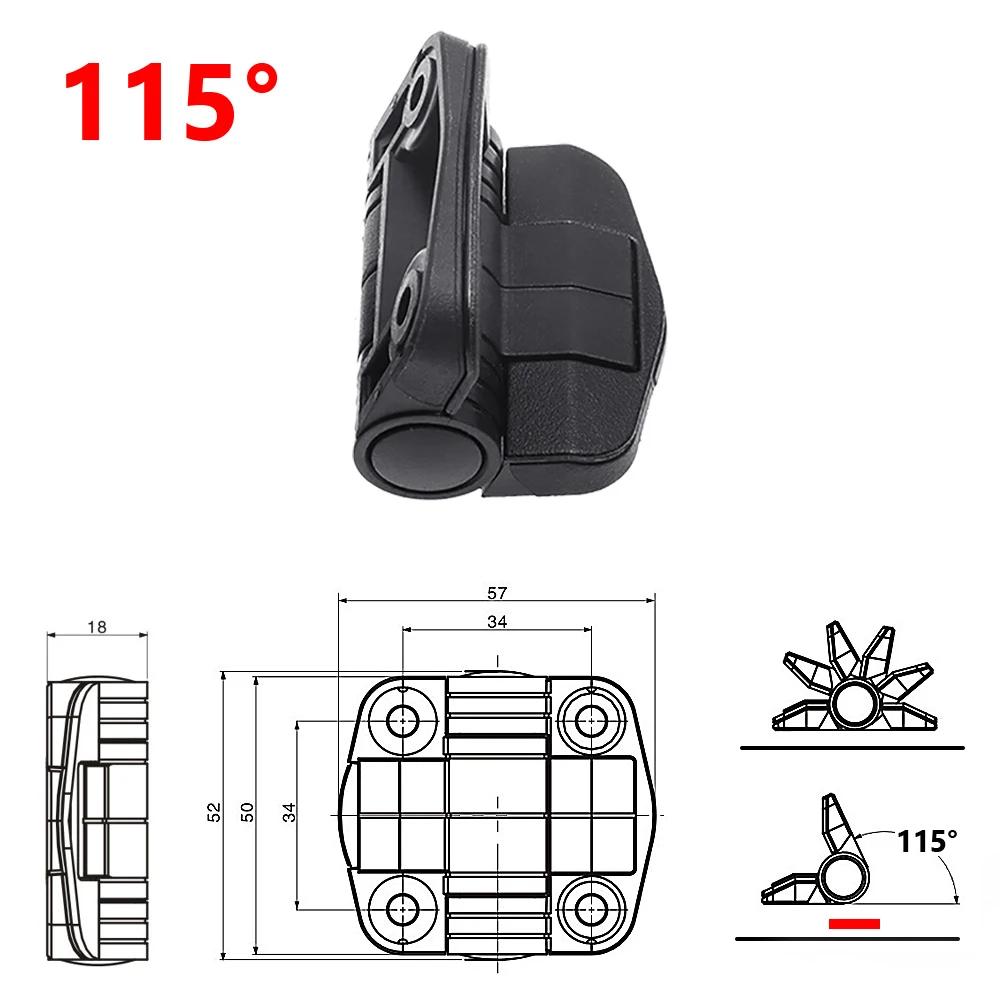 Position Control Hinge 80/115/150 Degree Detent for Kayak Boat Durable Plastic Control Hinge Cabinet Hardware Marine Accessories