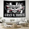 Guns Roses Fire Logo Tapestry, Unique Design Tapestry, Wall Decor for Bedroom,Livingroom, Playroom,Heartwarming Fan Holiday Gifts