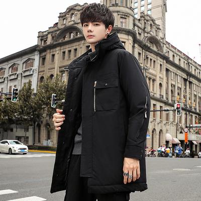 Herren Mittel und Lang Neue Trendmarke Winter Warm Koreanische Version Modetrend Hübscher Mantel