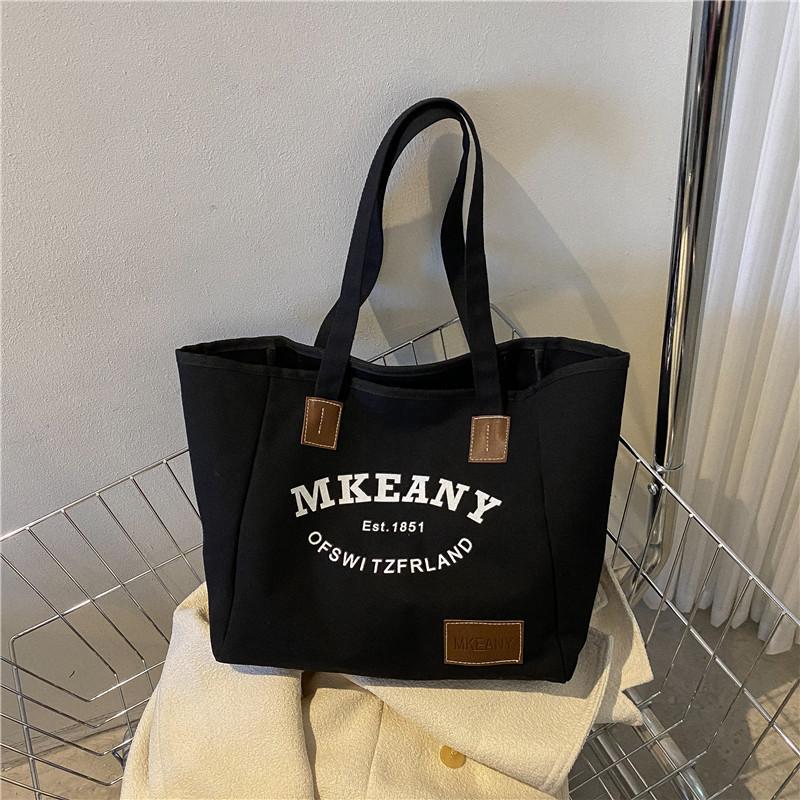 Stylish Canvas Tote Bag For Women 2023 Chic And Simple Design Large Capacity