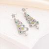 2026 Christmas New Fashion Earrings for Women - Luxurious and High-End Style, Personalized Christmas Tree Pearl and Diamond Earrings