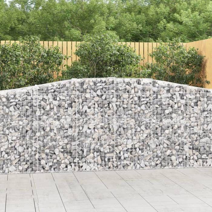 VidaXL 15x Arched Gabion Baskets Arched Gabion Cages Gabion Walls Garden Fences Terrace Outdoor 3145965