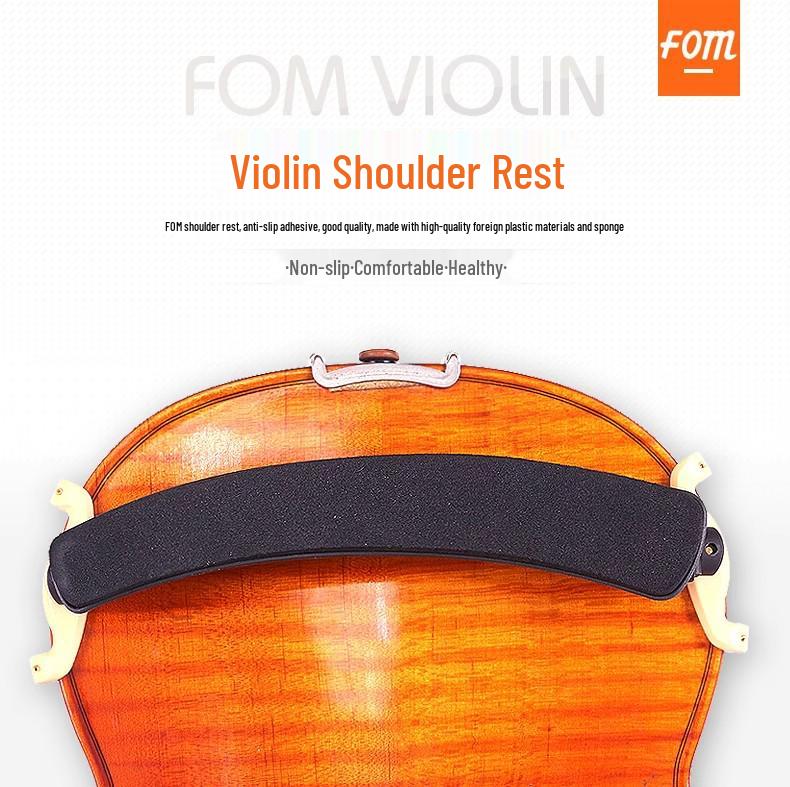 Verstellbare Violinenschulter- und Kinnhalterung mit Schwamm für alle Größen (1/8 bis 4/4) - Geeignet für Kinder und Erwachsene