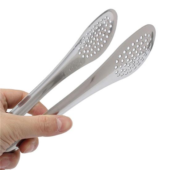 Rostfritt stål BBQ Mat Tång Kök Buffé Cook Bröd Clip Bakverk Clamp