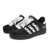 adidas Oryginalne SUPERSTAR Kropki Czarna Cholewka Odporne na Ścieranie Niskie Buty Skateboardowe Damskie Czarne Białe EG4959(Zespół598-)