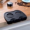 Schwarze Espresso Kaffeetampermatte Rutschfeste Kaffee-Ecke Unterlage Tampstation Barista Werkzeuge