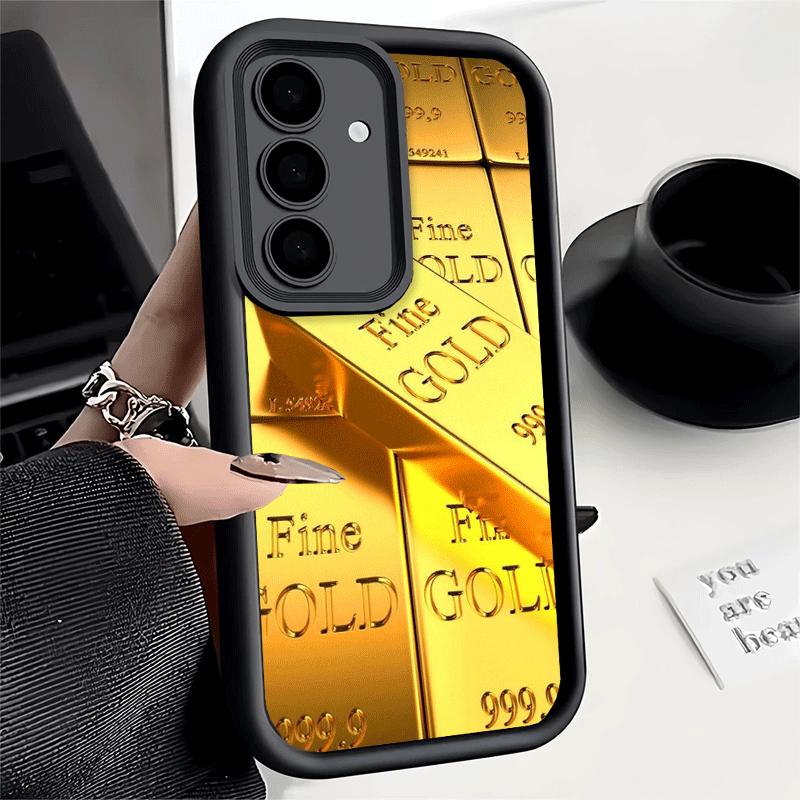 Phone Case for Samsung Galaxy A17 A16 A15 A14 A13 Fine Gold Pattern Printing A56 A36 A26 A55 A35 A25 A54 A34 A24 A53 A33 A23 A07
