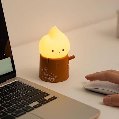 Night Lamp Adorable Flame Led Bedside Lamp with Dimmable Modes Usb Rechargeable Night Light Realistic Flickering for Bedroom