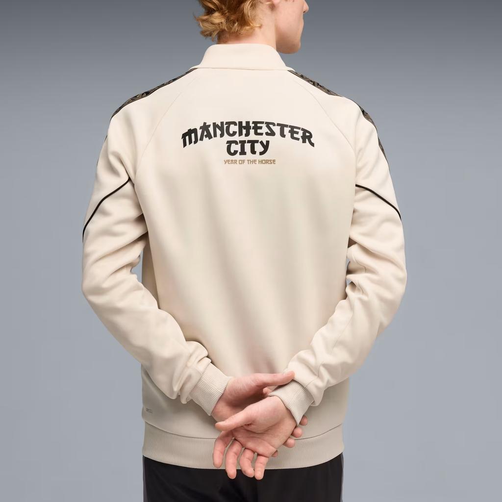 Puma Manchester City Football Player Edition Knitted Zip Jacket Men Jackets 782173-12