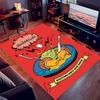 1pc Sanrio4 Print Area Rug - Soft, Washable Non-Slip Indoor Mat for Office Chairs, Living Room, Home Office Decorative Rug