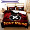3pcs AC Sparta Praha Cover Set - Personalized Name, HD Printed Bedding with 1 Cover and 2 Pillowcases - Perfect for Home Decor, Easy Care