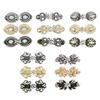 1PC Rhinestone Brooch for Cheongsam Fashion Rhinestone Collar Pin Elegant Modesty Clip Qipao Dress Clasp