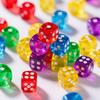 10-20PCS/Pack Transparent Color 14mm Sized Dice Random Mixed Color Rounded Edges Dices Entertainment Games Props Accessories ZYF