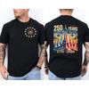 Fighter Jets 250th Birthday Front & Back T-Shirt 250 Years America Anniversary Clothing Men Women Casual Loose Tops Unisex