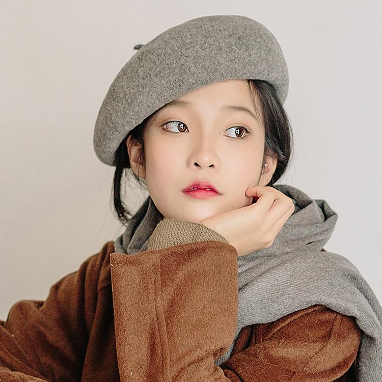 Berretto In Lana Per Bambine - Stile Francese, Tinta Unita, Taglia Unica (Circonferenza 52 Cm), Per Autunno-Inverno - Foto 3