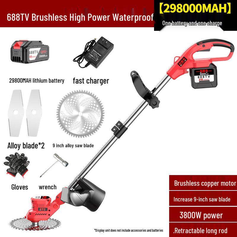 

BAIPUXI Cordless Brushless Electric Lawn Trimmer CN plug (adapter included)