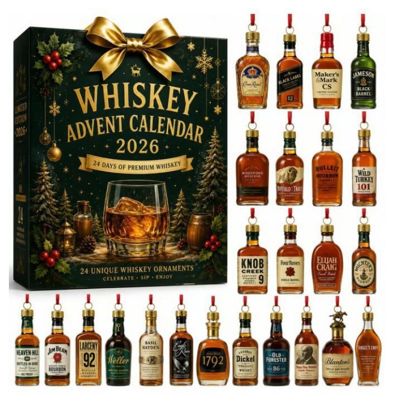 2026 Christmas Countdown Advent Calendar 3D PVC Ornament Decorative Hanging Figurine Home Holiday Display