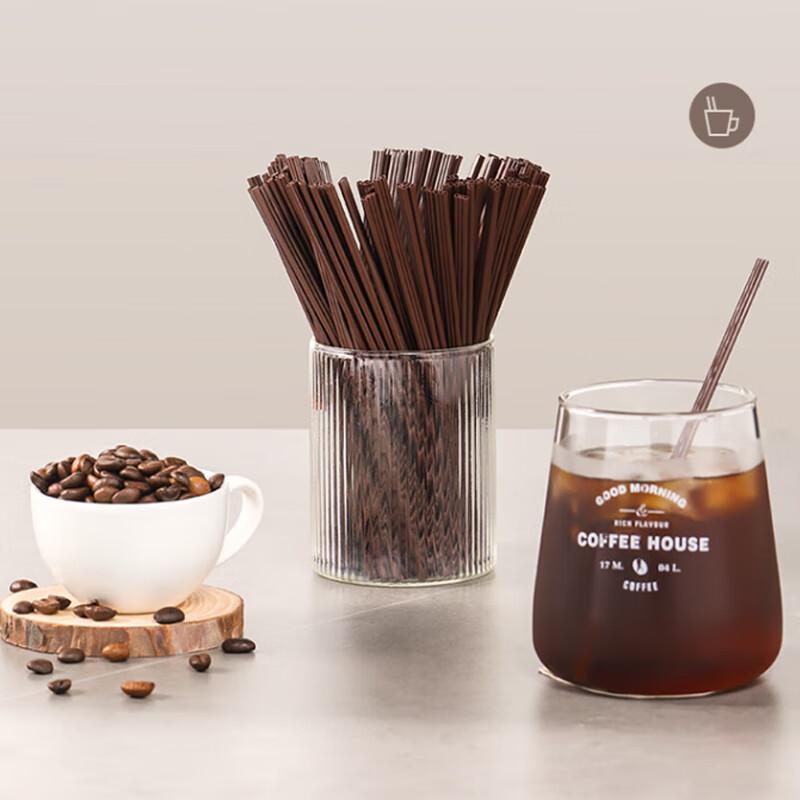 LuSu Disposable 3-Hole Hot Drink Coffee Stirring Straws