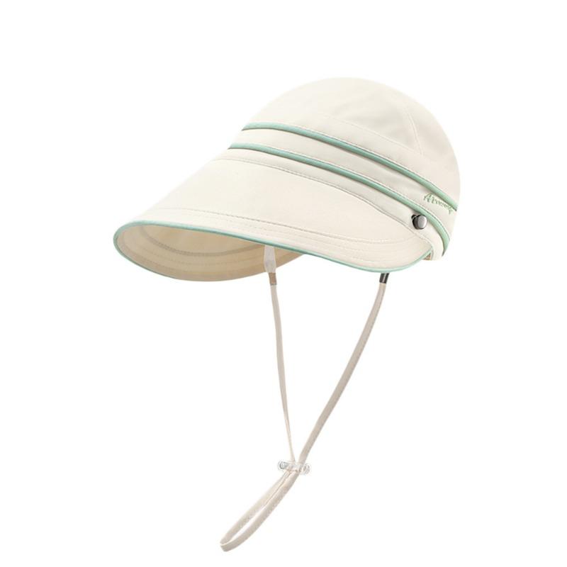 Summer Children's Empty Top Hat Breathable Sun Hat Baby Girl Sun Protection Hat with Windbreak Rope Children's Hat Sun Hat Hat