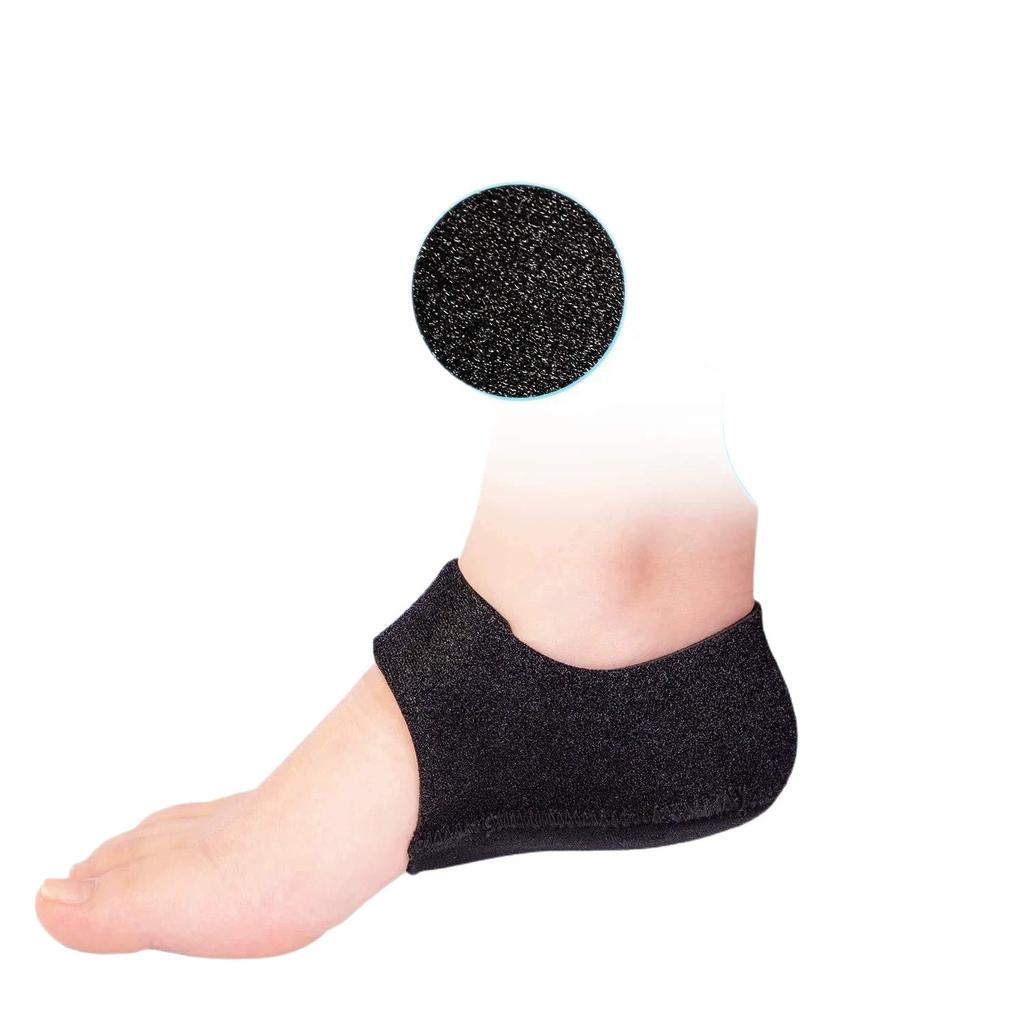 Adjustable Magnetic Heel Sleeve with Massage Pads, Archless Design, Rubber Heel Cover for Pain Relief, Warm Support for Home Office Sports