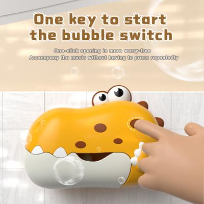Dinosaur Bath Bubble Machine for Toddlers Automatic Bathtub Toys Bubble Maker Fun Shower Time Toy Gifts for Boys Girls