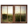 Canvas print, Window - sea in winter