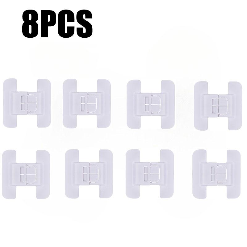 1-8pc Universal Refrigerator Lock Cabinet Refrigerator Door Closer Safety Lock Home Kids Security Protection Safety Buckle