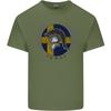 Sweden Bodybuilding Flag Gym Training Swedish Unisexs Light Cotton TShirt