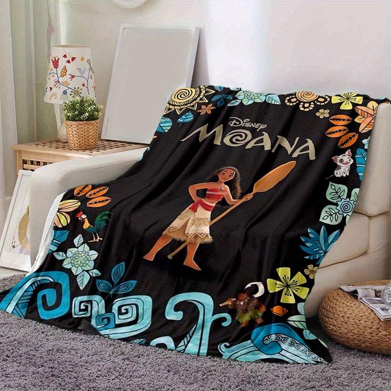 1pc, Moana-Inspired Home Decor: A Cozy Disney Moana Flannel Throw Blanket Perfect Gift for Bedroom, Living Room, Travel, Camping, Car