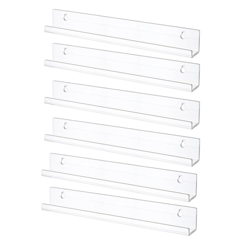 Anti-fall Feature Vinyl Record Shelf Vinyl Display Shelf Transparent